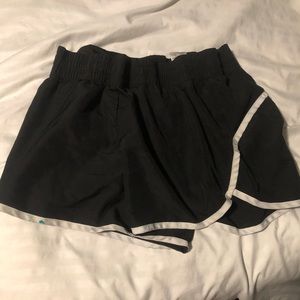 Black athletic shorts